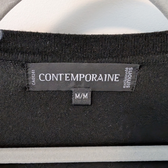 Contemporary Navy and Gray Button Down Shirt - Picture 5 of 6